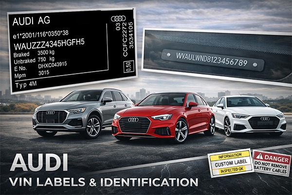 Audi VIN labels