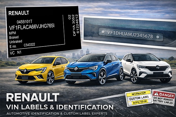 Renault VIN labels